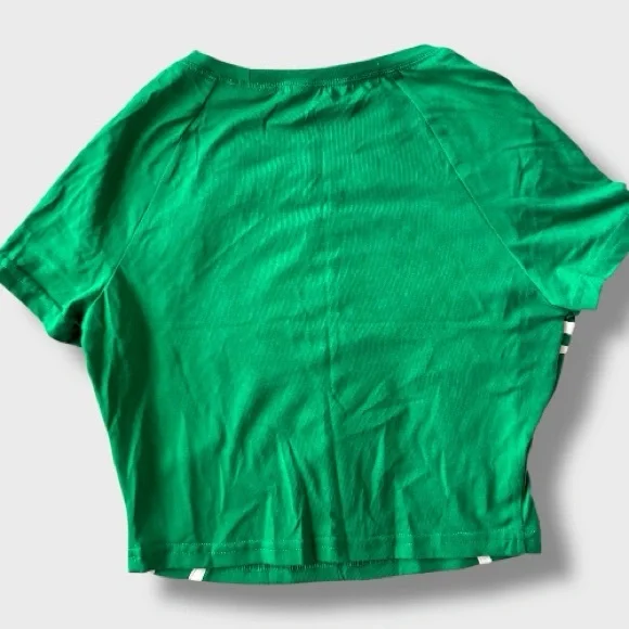 Women’s Green Sporty Crop Top - L - Picture 4 of 4